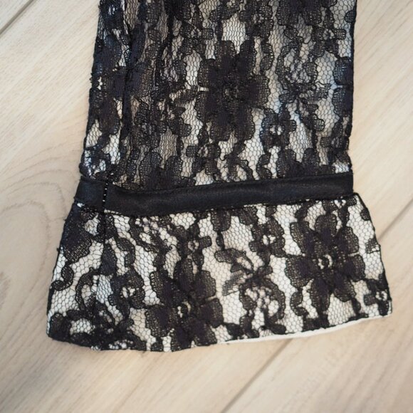 Vintage Y2K Whimsygoth Black Lace Bolero Jacket Sz 8 J.R. NITES Vampirecore - Picture 6 of 9